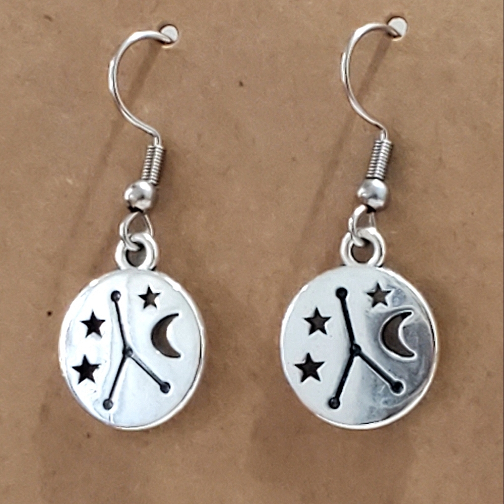 Cancer Constellation Charm Earrings